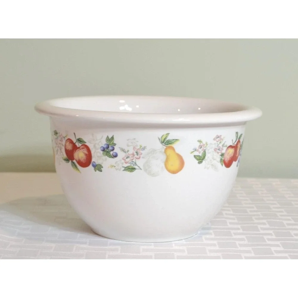 Corelle Coordinates Chutney Fruit Pattern 1 Quart Stoneware Mixing Bowl, Corning